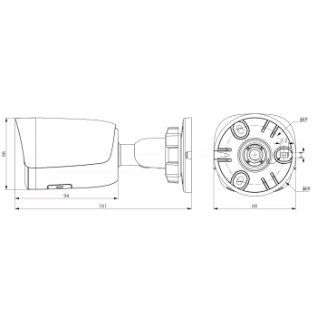 KAMERA IP TC-C35WP 3FRA-28 Color Maker / Lite Series - 5 Mpx 2.8 mm TIANDY